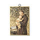 Saint Anthony of Padua woodcut with Prayer ITALIAN s1