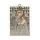 Impreso sobre madera Icono Virgen Perpetuo Socorro A Ti María fuente de Vida ITA s1