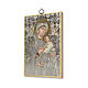 Impreso sobre madera Icono Virgen Perpetuo Socorro A Ti María fuente de Vida ITA s2