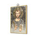Impressão na madeira ícone de Cristo Pantocrator A Jesus Mestre ITA s2