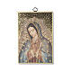 Impressão na madeira Nossa Senhora de Guadalupe Oração ITA s1