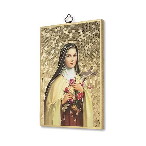Nadruk na drewnie Święta Teresa z Lisieux Modlitwa do Świętej Teresy IT 2