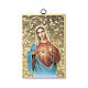The Immaculate Heart of Mary woodcut with Prayer to Mary Queen of Heaven ITALIAN s1