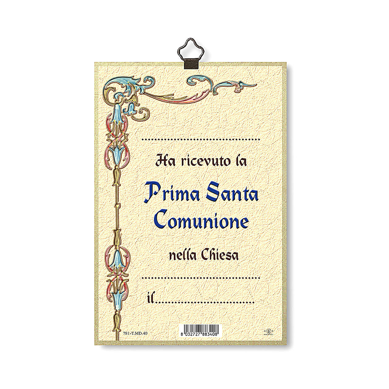 Impression Sur Bois Souvenir De La Premiere Communion Vente En Ligne Sur Holyart