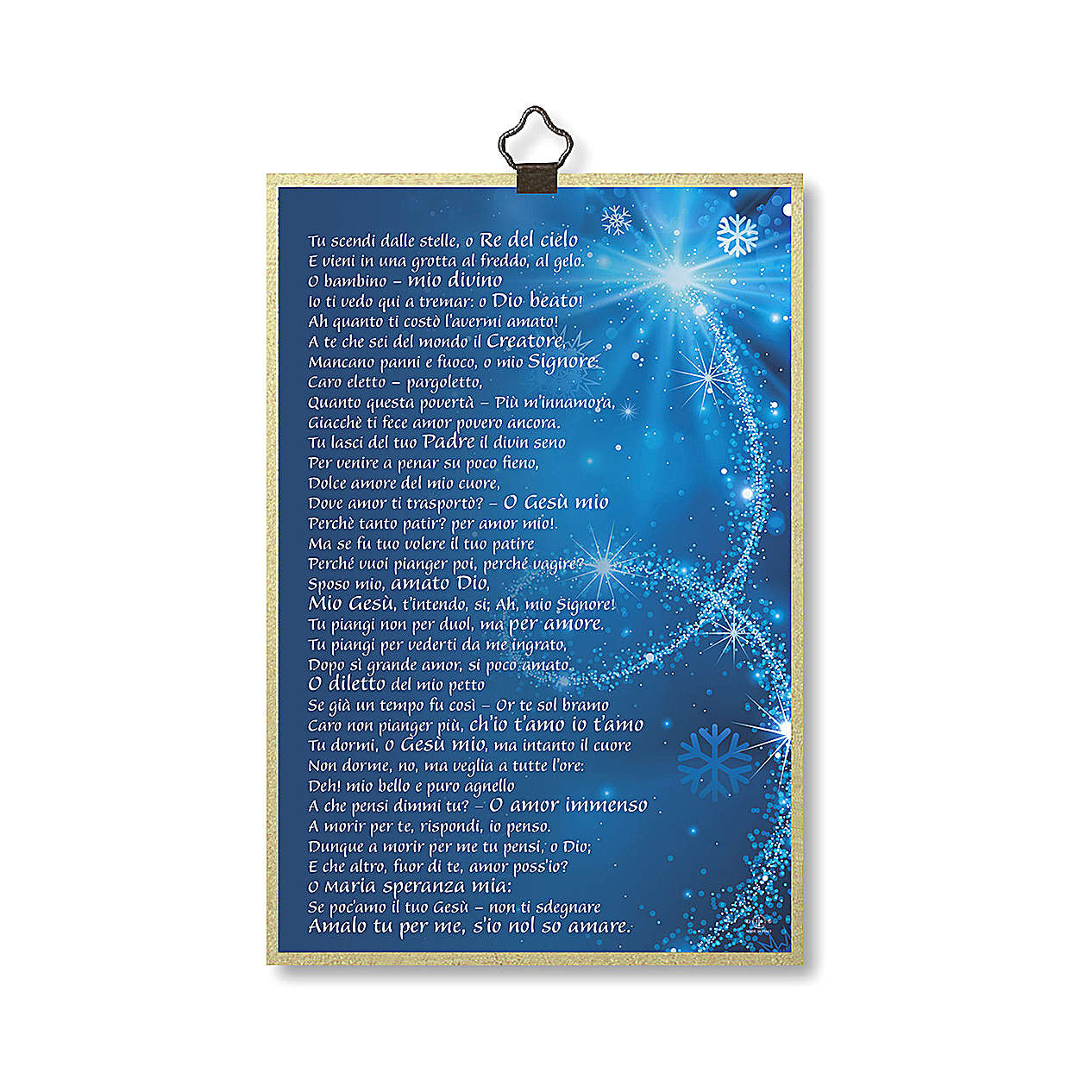 Baby Jesus In Trough Woodcut With Prayer You Come Down From Online Sales On Holyart Com