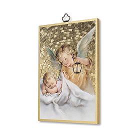 The Guardian Angel with lantern and Angel of God prayer