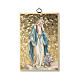 Our Lady of Miracles with medals woodcut s1