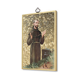 Nadruk na drewnie Święty Franciszek z Asyżu