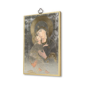 Nadruk na drewnie Ikona Madonna Czułości