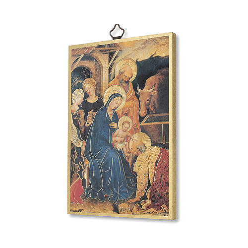 Icono sobre madera Adoración de los Magos de Gentile de Fabriano 2