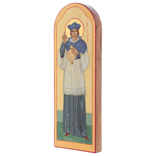 Saint Ivo of Kermartin icon hand painted in the Montesole monastery in Italy 3