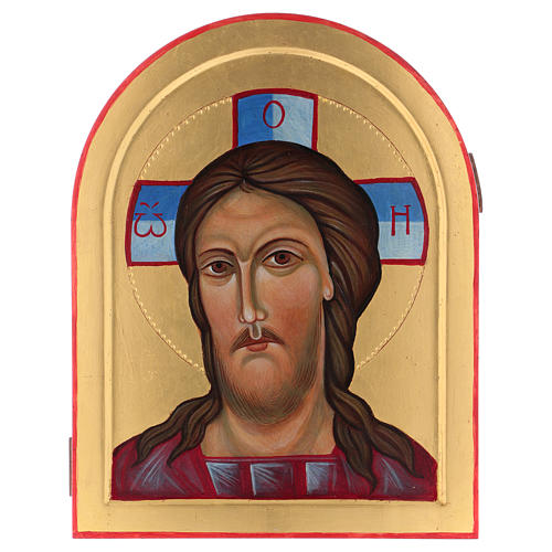 The face of Jesus Christ hand painted in the Montesole monastery in Italy 1