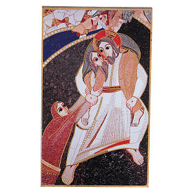 Tableaux, gravures, manuscrit enluminé: Cadre Bon Pasteur Rupnik 5x10 cm