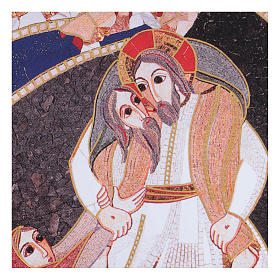 Tableaux, gravures, manuscrit enluminé: Cadre Bon Pasteur Rupnik 5x10 cm