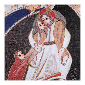 Tableaux, gravures, manuscrit enluminé: Cadre Bon Pasteur 5x5 cm Rupnik