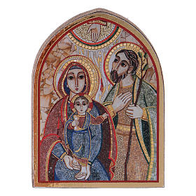 Tableaux, gravures, manuscrit enluminé: Cadre 5x5 cm La Sainte Famille de Rupnik