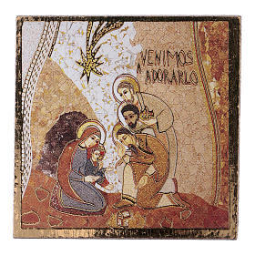 Quadri, stampe, codici miniati: Adorazione dei Magi Rupnik stampa 5X5 cm Quadri, stampe, codici miniati: Adorazione dei Magi Rupnik stampa 5X5 cm