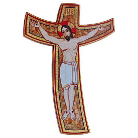 Crocifissi in legno: Croce della Misericordia Rupnik 25x35 cm