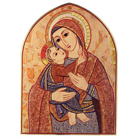 Tableaux, gravures, manuscrit enluminé: Cadre bois impression de Rupnik Marie et Enfant 20x30 cm