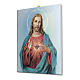 Cuadro sobre tela pictórica Sagrado Corazón de Jesús de María 25x20 cm s2
