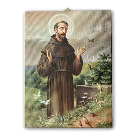 Bild auf Leinwand Franz von Assisi, 25x20 cm