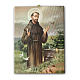 Painting on canvas Saint Francis of Assisi 25x20 cm s1