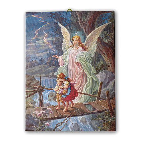 Painting on canvas Guardian Angel 70x50 cm 1