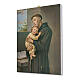 Bild auf Leinwand Antonius von Padua, 25x20 cm s2
