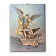 Print on canvas Saint Michael Archangel 25x20 cm s1