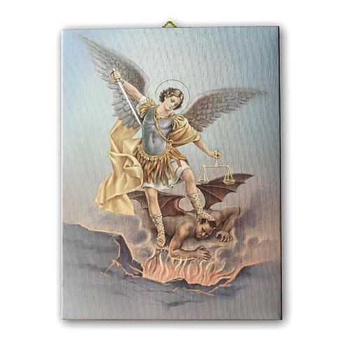 Print on canvas Saint Michael Archangel 40x30 cm 1