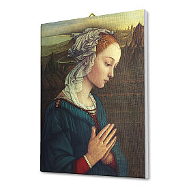 Quadro su tela pittorica Madonna del Lippi 40x30 cm