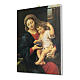 Painting on canvas The Virgin of the Grapes by Pierre Mignard 25x20 cm s2