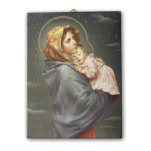 Bild auf Leinwand Madonna nach Ferruzzi, 25x20 cm 1