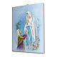 Cuadro sobre tela pictórica Aparición de Lourdes con Bernadette 25x20 cm s2