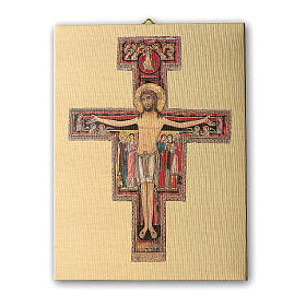 Cadre sur toile Crucifix de Saint Damien 25x20 cm