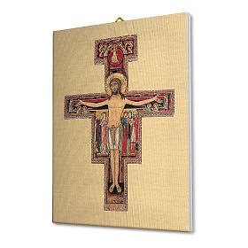 Cadre sur toile Crucifix de Saint Damien 25x20 cm
