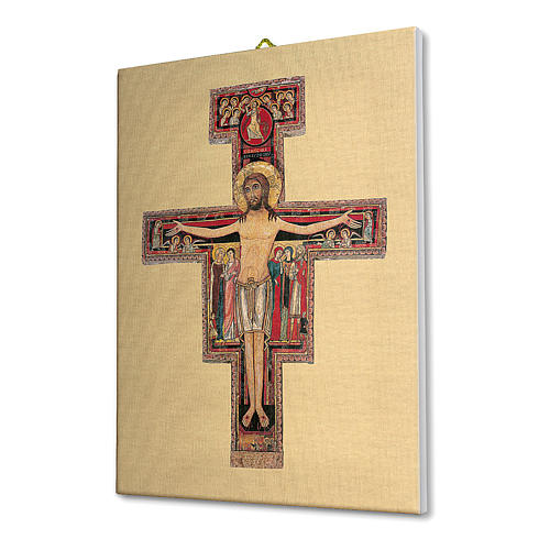 Cadre sur toile Crucifix de Saint Damien 70x50 cm 2