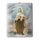Cuadro sobre tela pictórica Virgen del Carmen 25x20 cm s1