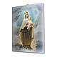 Quadro su tela pittorica Madonna del Carmine 25x20 cm s2