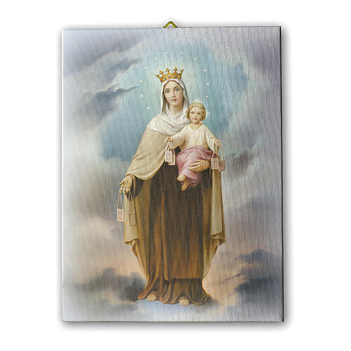 Quadro Nossa Senhora do Carmo sobre tela 40x30 cm 1