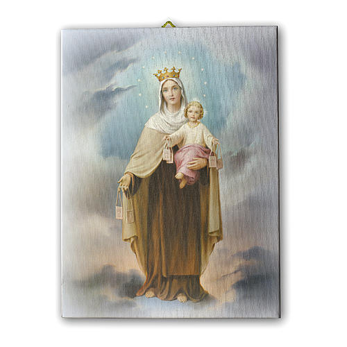 Our Lady of Mount Carmel print on canvas 40x30 cm 1