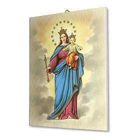 Bild auf Leinwand Maria, Hilfe der Christen, 25x20 cm
