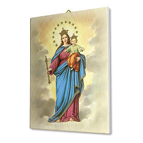 Mary Help of Christian print on canvas 25x20 cm