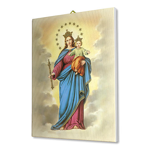 Mary Help of Christian print on canvas 25x20 cm 2