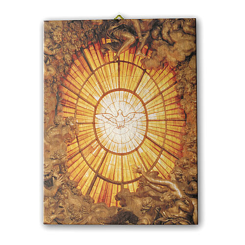 Quadro Espírito Santo de Bernini sobre tela 25x20 cm 1