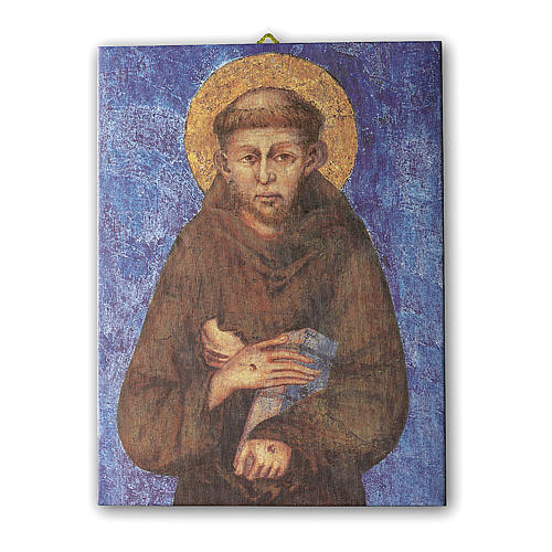 Quadro su tela pittorica San Francesco di Cimabue 40x30 cm 1