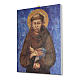 Quadro su tela pittorica San Francesco di Cimabue 40x30 cm s2