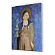 Bild auf Leinwand Klara von Assisi nach Simone Martini, 25x20 cm s2