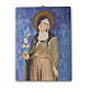 Quadro su tela pittorica Santa Chiara di Simone Martini 25x20 cm s1