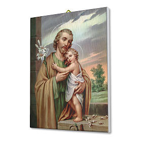 Cadre sur toile St Joseph 40x30 cm